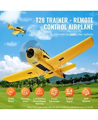 Sugift 4-Channel Rc Plane, Ready-to-Fly Trainer with Gyro