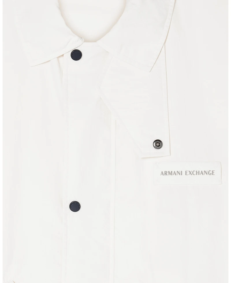 A|X Armani Exchange Men's White Edition Nylon Sport Coat