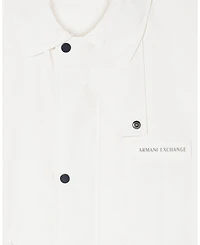 A|X Armani Exchange Men's White Edition Nylon Sport Coat