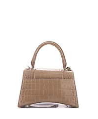 Pre-Owned Balenciaga Small Hourglass Top Handle Bag Embossed Leather