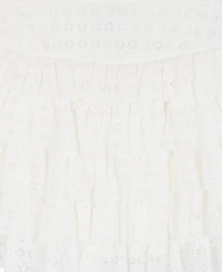 Rare Editions Girls' 7-12 Graphic T-Shirt and Lace Tiered Skort, 2-Piece Set