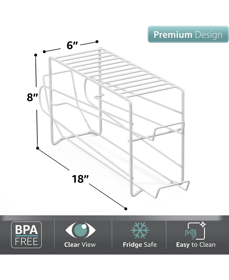 Sorbus 2 Pack Can Dispenser Rack - Holds 12 Standard Size 12oz Cans Each