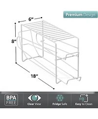 Sorbus 2 Pack Can Dispenser Rack - Holds 12 Standard Size 12oz Cans Each