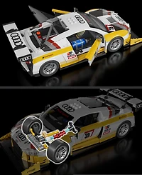 Mattel Brick Shop Hot Wheels 15 Audi R8 Lms Building Toy Kit, 820 Pieces