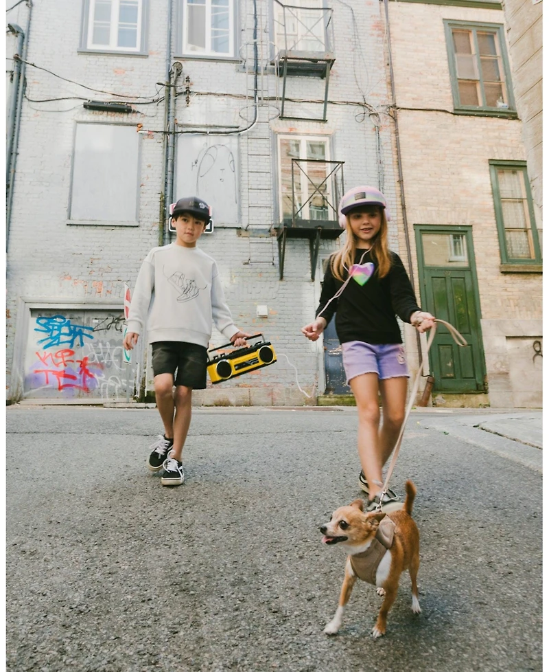 Deux par Big Boys French Terry Sweatshirt Pale Grey