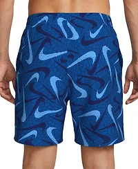 Nike Men's 7" All-Over Logo Print Volley Swim Shorts
