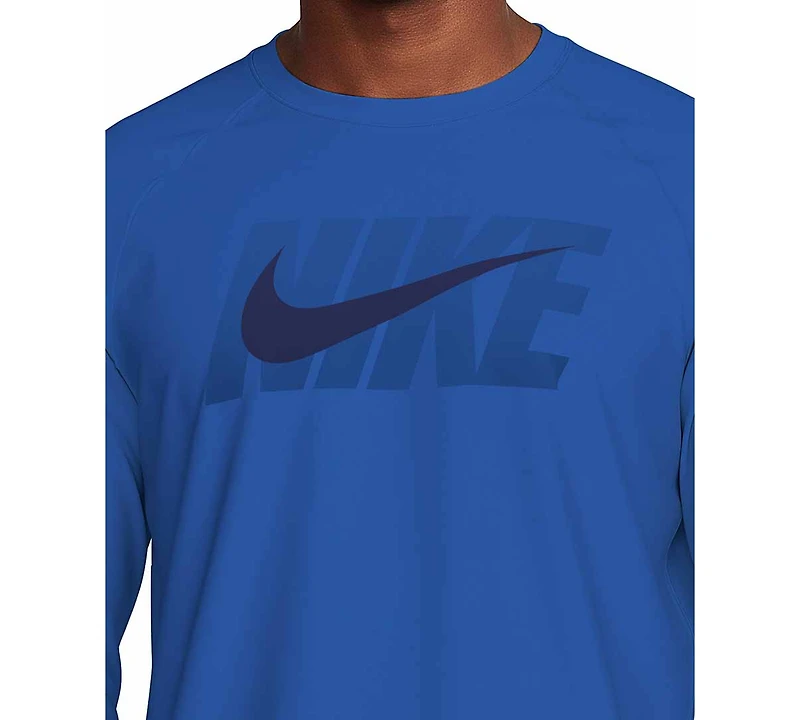 Nike Men's Long-Sleeve Crewneck Hydro Guard Swim Shirt
