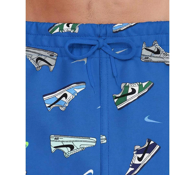 Nike Men's 7" Sneaker Print Volley Swim Shorts