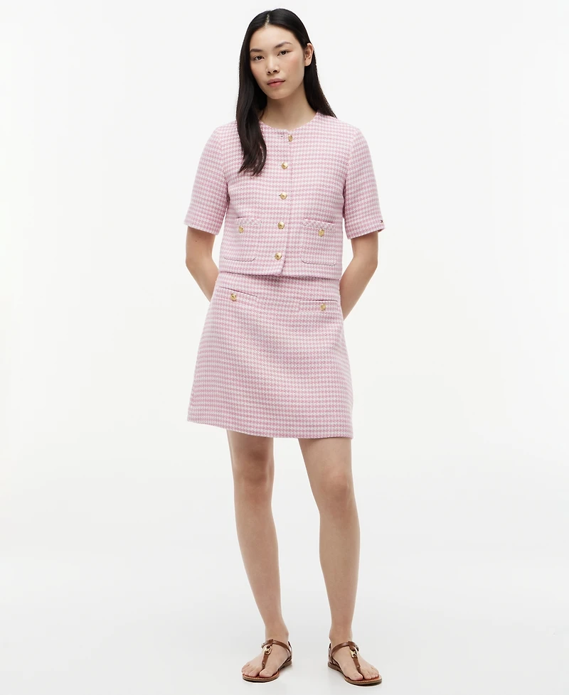 Tommy Hilfiger Women's Tweed Short Skirt