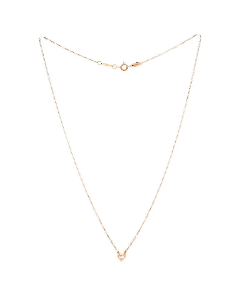 Pre-Owned Tiffany & Co Elsa Peretti Diamonds By The Yard Heart Pendant Necklace