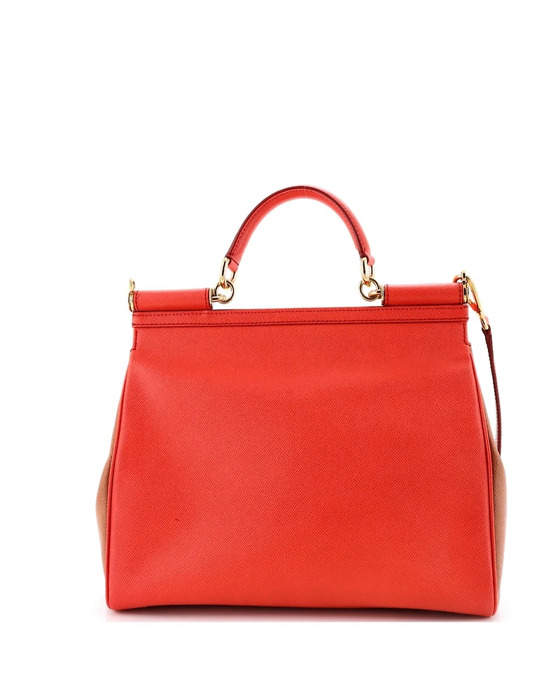 Pre-Owned Dolce & Gabbana Large Miss Sicily Bag Leather