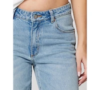 Abrand Women's Stevie Mid Rise Wide-Leg Jeans