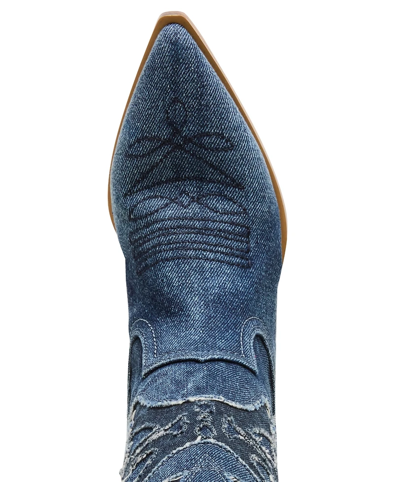 Madden Girl Women's Saloonn Novelty Cowboy Boots