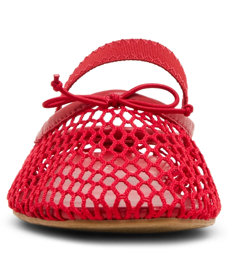 Madden Girl Women's Bonita Mesh Mary Jane Slip-On Ballet Flats