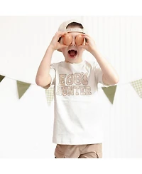 Sweet Wink Toddler Boys Egg Hunter Camo Easter Short Sleeve T-Shirt