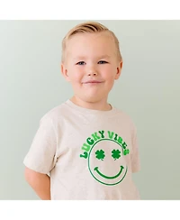 Sweet Wink Little Boys Lucky Vibes St. Patrick's Day Short Sleeve T-Shirt