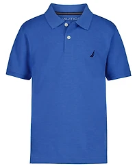 Nautica Boys' 8-20 Anchor Solid Button-Front Polo Shirt