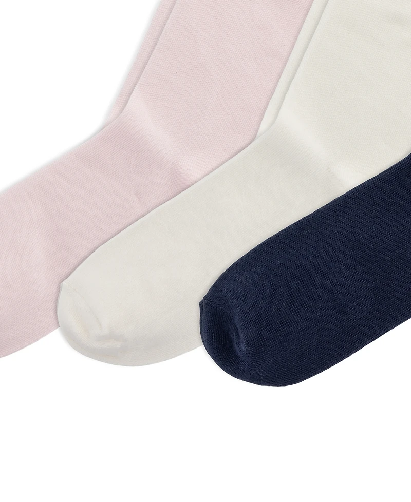 Polo Ralph Lauren Girls' 4-11 Americana Bear Socks, 3-Pack