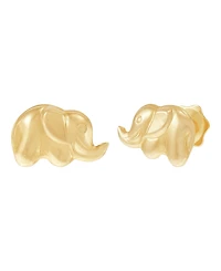 Macy's Elephant Stud Earrings in 14k Yellow Gold