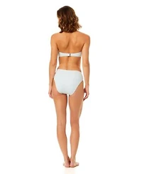 Cece Womens Retro Underwire Bikini Top Mid Rise Bottom