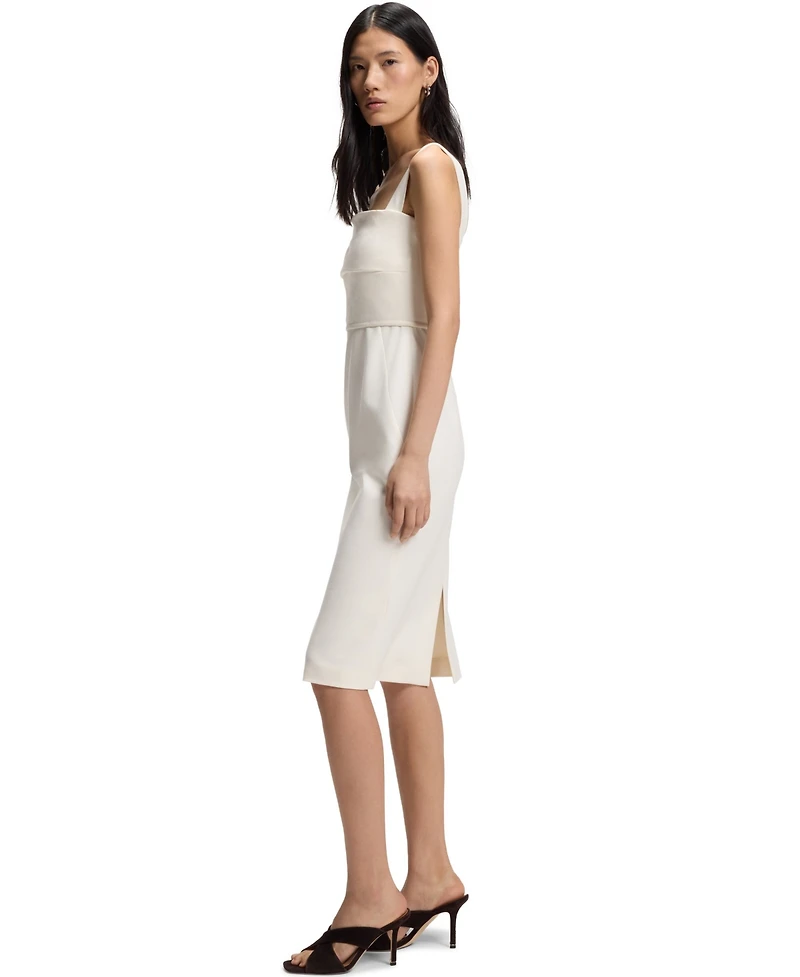 Boss by Hugo Women's Slim-Fit Jersey Layered Detail Dress