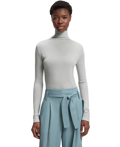 Boss by Hugo Women's High-Neck Top Soft Jersey