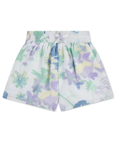 abercrombie kids Girls' Pull-On Floral Flared Shorts