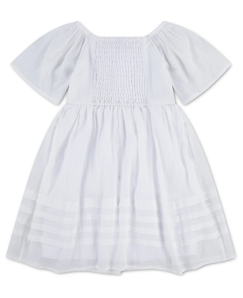 abercrombie kids Girls' Pintuck Square Neck Mini Dress