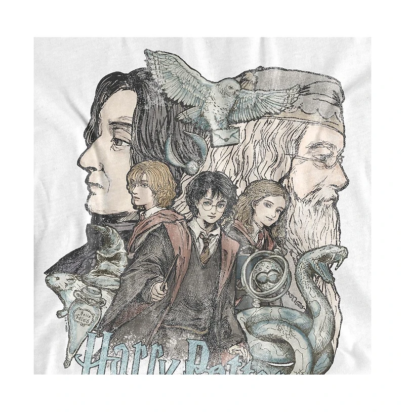 Harry Potter Men's Sketch Poster T Shirt