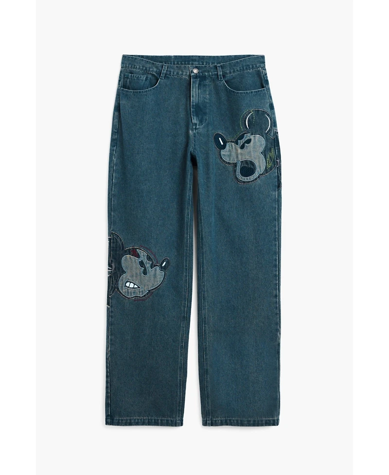 Desigual Men's Disney patch jeans