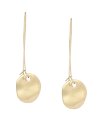 Robert Lee Morris Soho Gold Disc Dangle Earrings