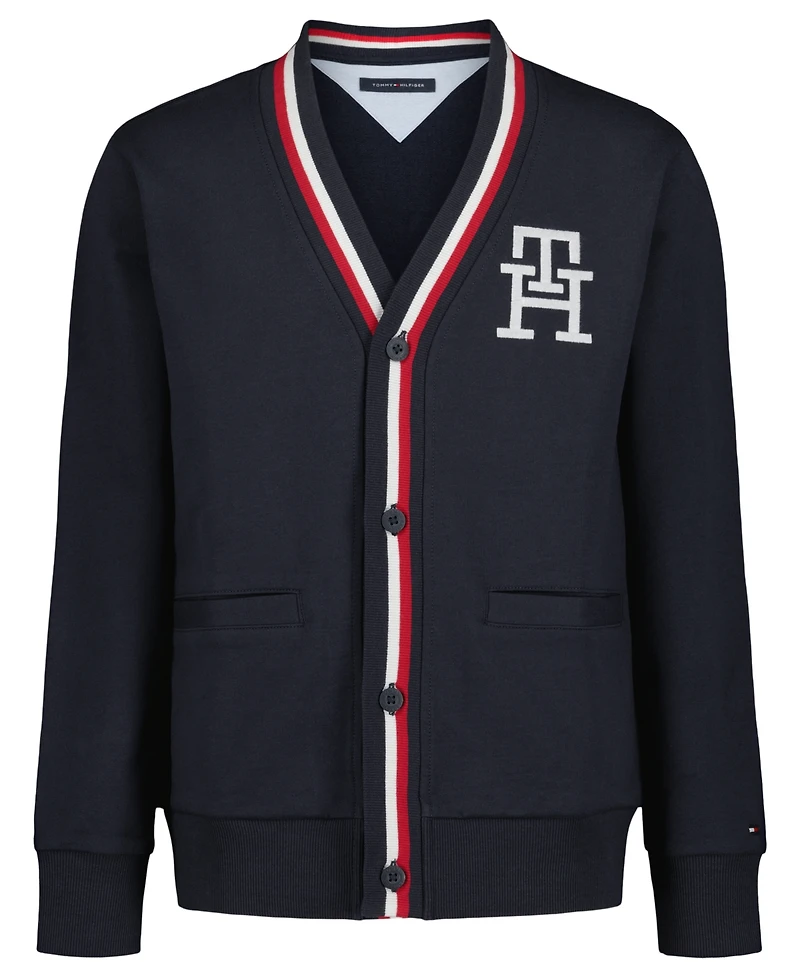 Tommy Hilfiger Boys' 8-20 Minimal V-Neck Cardigan