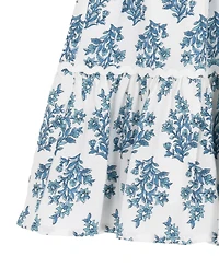 Rare Editions Girls' 2T-6X Printed Square Neck Dress