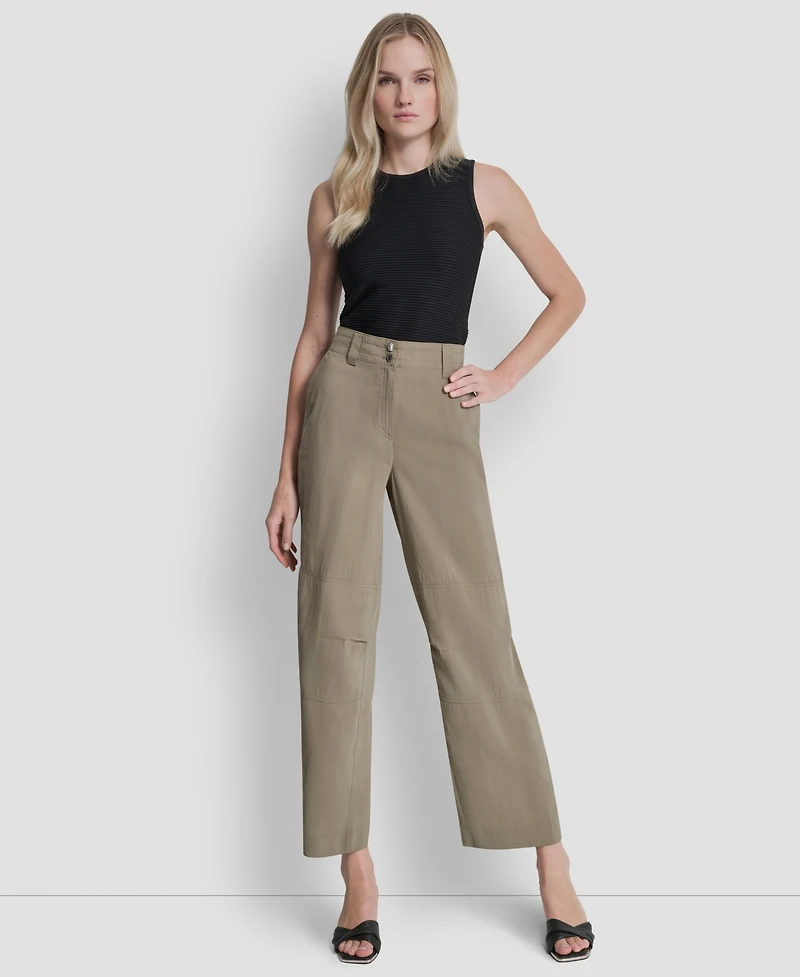 Dkny Women's Sueded Fuji Two-Button Cargo Pants