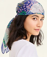 Macy's Flower Show Scenic Print Cotton Scarf, Macy's Exclusive