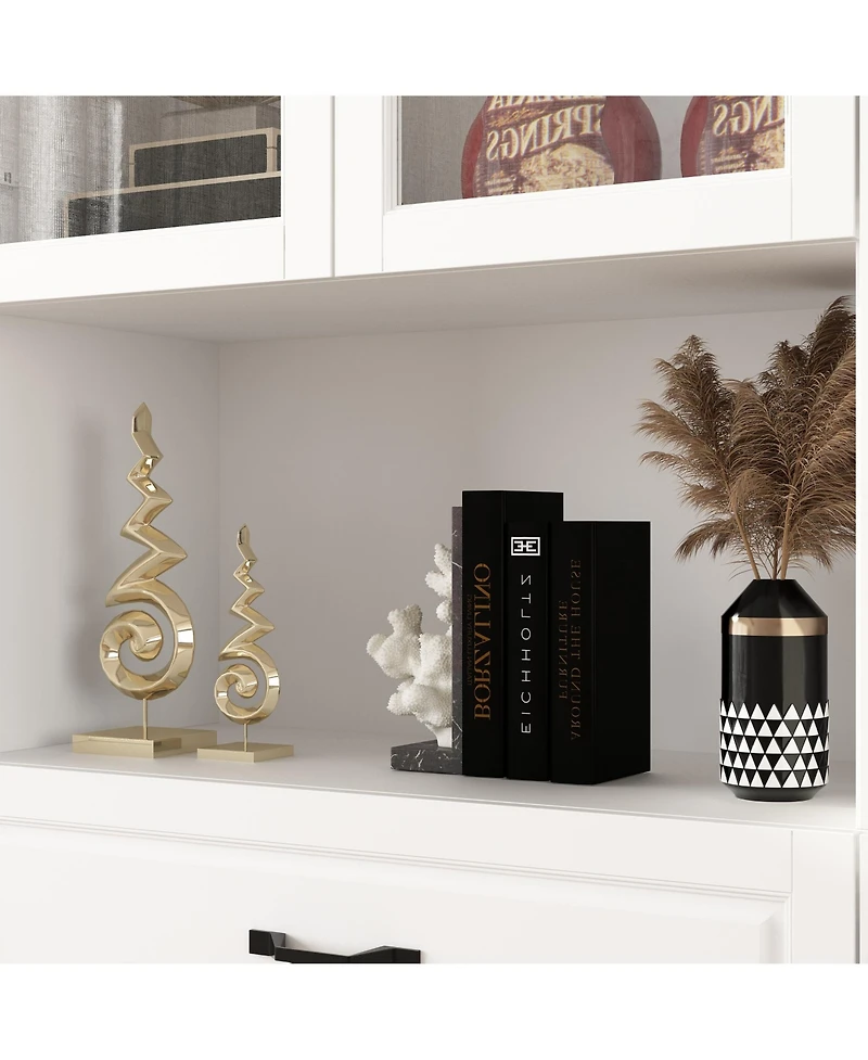 6-Door 2-Drawer Kitchen Storage Cabinet with Movable Shelves,Pantry