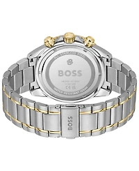 Hugo Boss Men's Sealiner Quartz Chrono Two Tone Stainless Steel Watch, 44mm