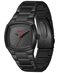 Hugo Boss Men's Telly Quartz Ionic Plated Black Steel Watch, 40mm