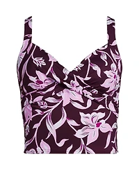 Lands' End Women's V-Neck Wrap Midkini Top