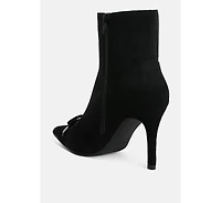 Dapers Bow Detail Ankle Boots