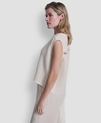 Dkny Jeans Women's V-Neck Sleeveless Top