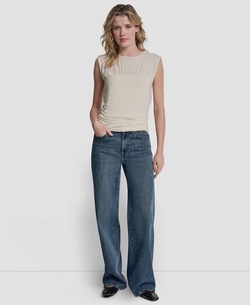 Dkny Jeans Women's Crewneck Sleeveless Top