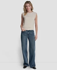 Dkny Jeans Women's Crewneck Sleeveless Top