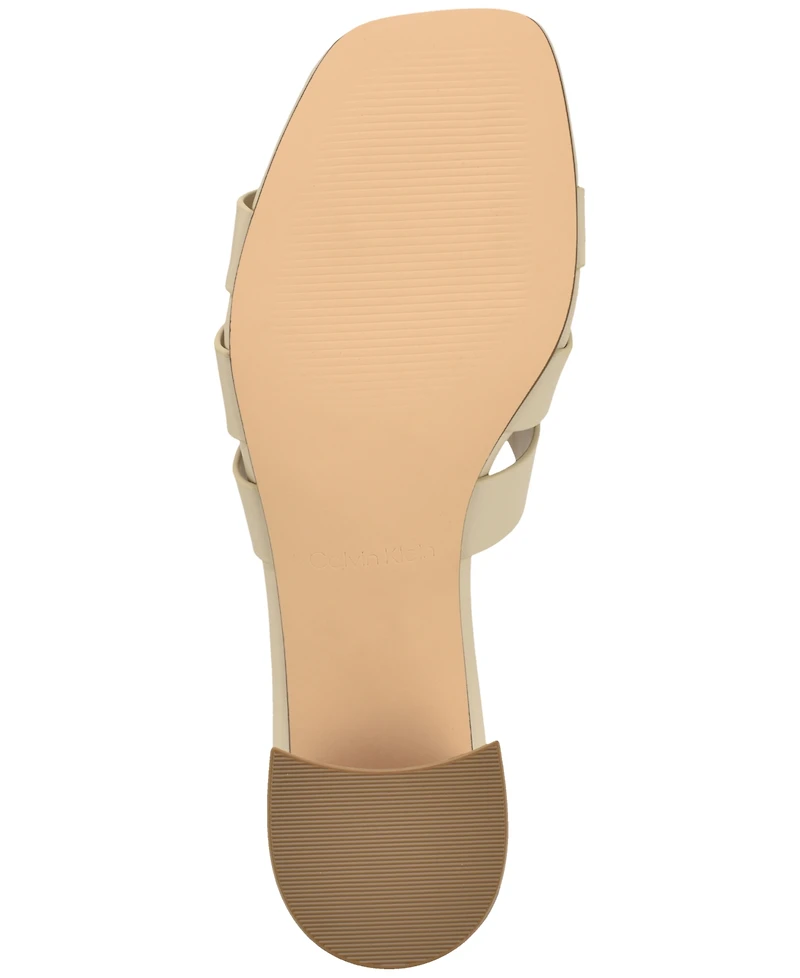 Calvin Klein Women's Vivianna Woven Slip-On Dress Sandals