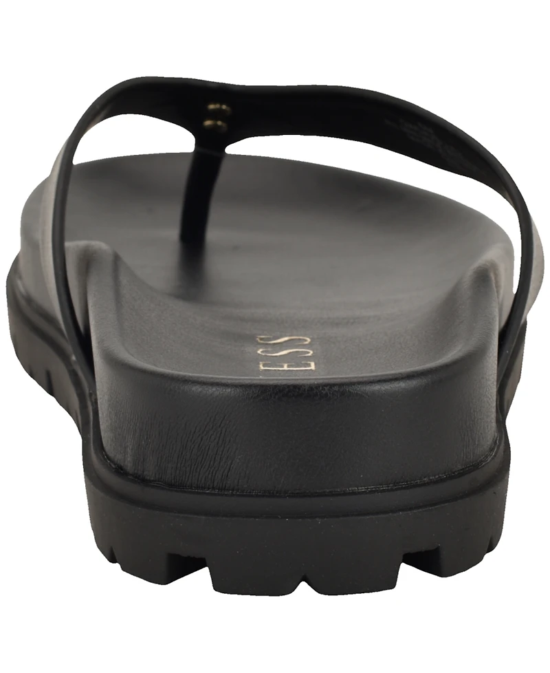 Guess Women's Davelle Lug Sole Logo Thong Sandals