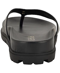 Guess Women's Davelle Lug Sole Logo Thong Sandals