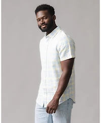 Hope & Henry Men's Linen Short Sleeve Button Down Shirt
