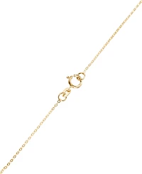 Macy's Textured Butterfly Frontal Pendant Necklace in 10k Yellow Gold