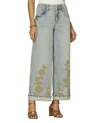Democracy Petite High-Rise Wide Leg Jeans