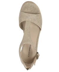 Lucky Brand Women's Cyleste T-Strap Espadrille Wedge Sandals